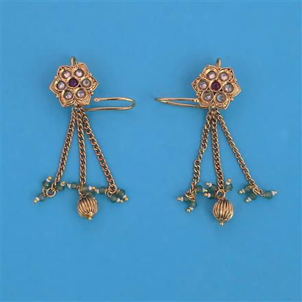 Antique Earcuff with Gold Plating