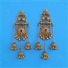 Antique Moti Earring with Matte Gold Plating