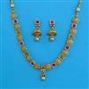 Antique Classic Necklace with Matte Gold Plating