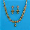Antique Classic Necklace with Matte Gold Plating
