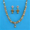 Antique Moti Necklace with Matte Gold Plating