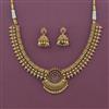 Antique Classic Necklace with Matte Gold Plating