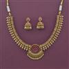 Antique Classic Necklace with Matte Gold Plating