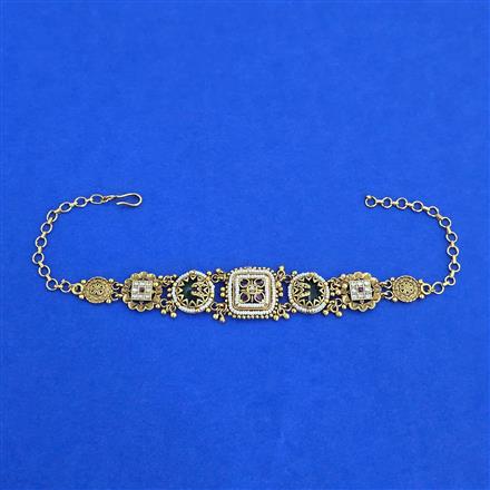 Antique Heritage Baju Band with Matte Gold Plating