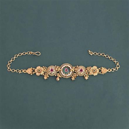 Antique Heritage Baju Band with Matte Gold Plating