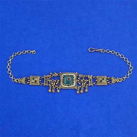 Antique Heritage Baju Band with Matte Gold Plating