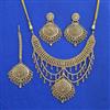 Antique Plain Gold Necklace with Gold Plating