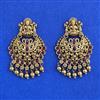 Antique South Indian Earring with Matte Gold Plating