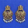 Antique South Indian Earring with Matte Gold Plating