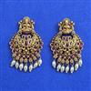 Antique South Indian Earring with Matte Gold Plating