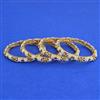 Antique 4 Pc Moti Bangles with Gold Plating