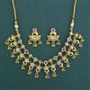 Antique Classic Necklace with Matte Gold Plating