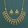 Antique Classic Necklace with Matte Gold Plating