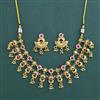Antique Classic Necklace with Matte Gold Plating