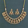 Antique Classic Necklace with Matte Gold Plating