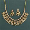 Antique Classic Necklace with Matte Gold Plating
