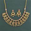 Antique Classic Necklace with Matte Gold Plating