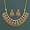 Antique Classic Necklace with Matte Gold Plating