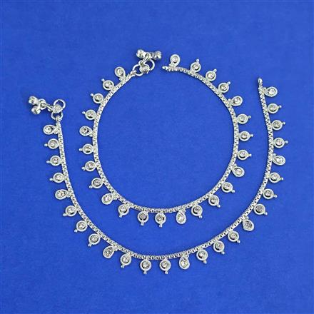 Antique Classic Payal with Rhodium Plating