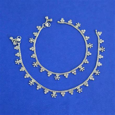 Antique Classic Payal with Rhodium Plating