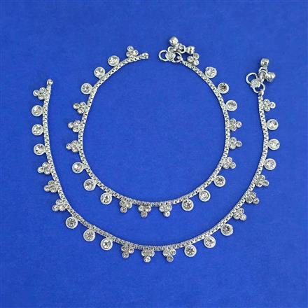 Antique Classic Payal with Rhodium Plating