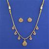 Antique Delicate Necklace With Matte Gold Plating