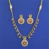 Antique Classic Necklace With Matte Gold Plating