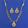 Antique Classic Necklace With Matte Gold Plating