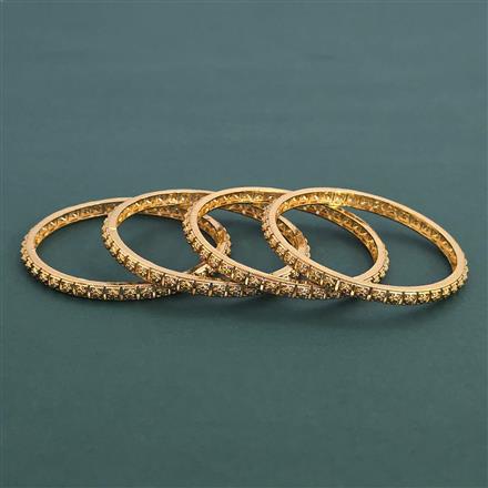 Antique 4 Pc Classic Bangles with Gold Plating