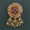 Antique Classic Brooch with Matte Gold Plating