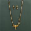 Antique Classic Mangalsutra with Matte Gold Plating