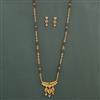 Antique Classic Mangalsutra with Matte Gold Plating