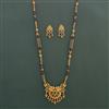 Antique Classic Mangalsutra with Matte Gold Plating