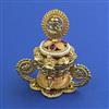 Antique Temple Sindoor Box with Gold Plating
