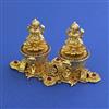 Antique Temple Sindoor Box with Gold Plating