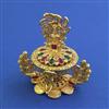 Antique Temple Sindoor Box with Gold Plating