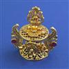 Antique Temple Sindoor Box with Gold Plating