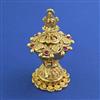 Antique Temple Sindoor Box with Gold Plating