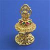 Antique Temple Sindoor Box with Gold Plating