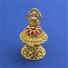 Antique Temple Sindoor Box with Gold Plating