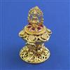 Antique Temple Sindoor Box with Gold Plating