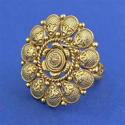 Antique Adjustable Ring with Gold Plating