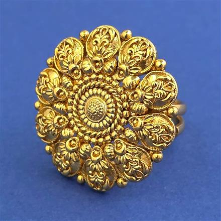 Antique Adjustable Ring with Gold Plating