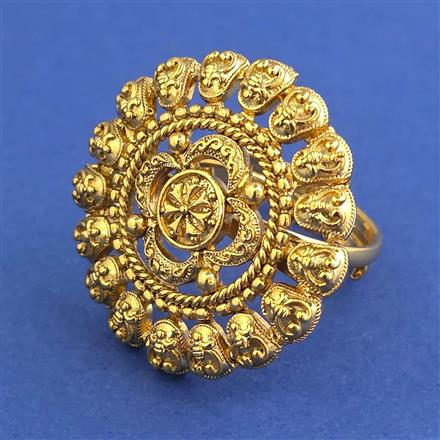 Antique Adjustable Ring with Gold Plating