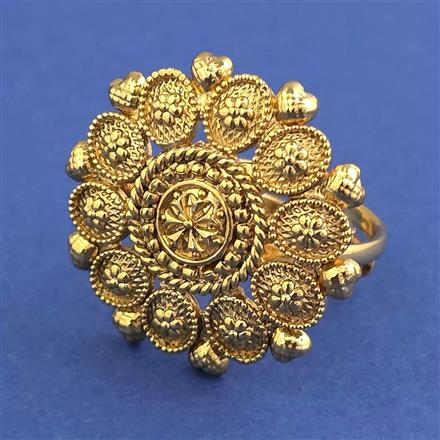 Antique Adjustable Ring with Gold Plating