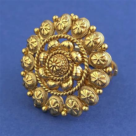Antique Adjustable Ring with Gold Plating