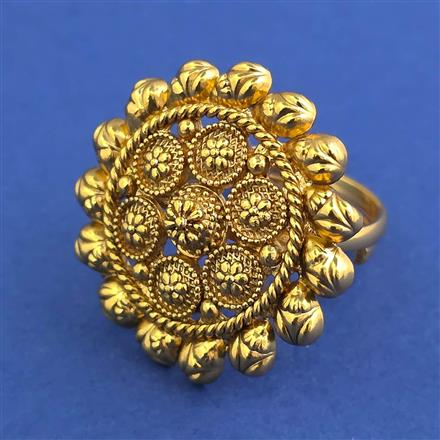 Antique Adjustable Ring with Gold Plating