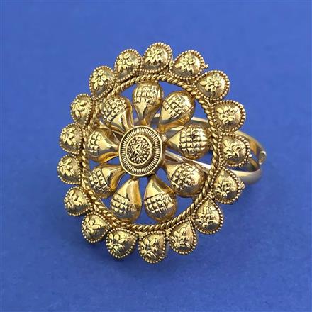 Antique Adjustable Ring with Gold Plating