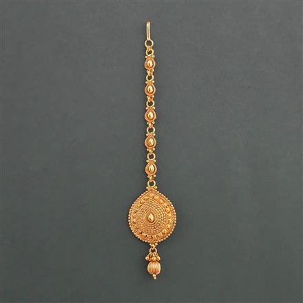Antique Plain Gold Tikka with Gold Plating