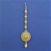 Antique Plain Gold Tikka with Gold Plating